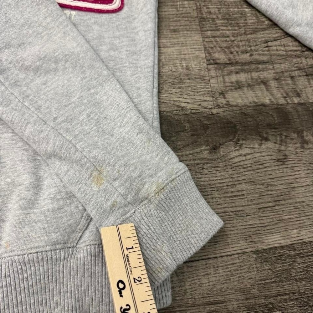 Vtg Y2K Aeropostale Zip Up Hoodie Pink Spellout Logo XS - Picture 7 of 7